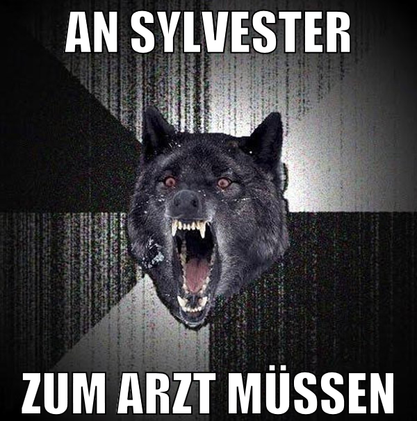 an sylvester zum arzt müssen