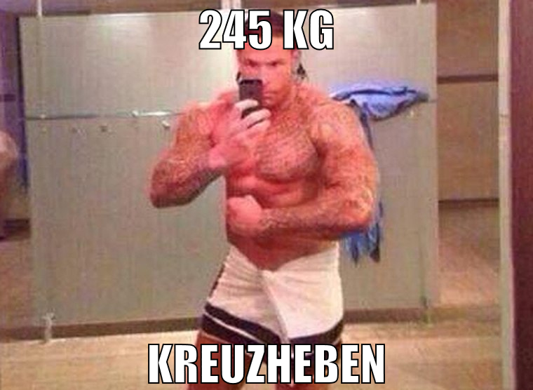245 kg kreuzheben