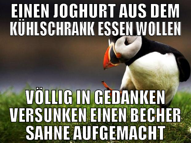 einen joghurt aus dem kühlschrank essen wollen völ