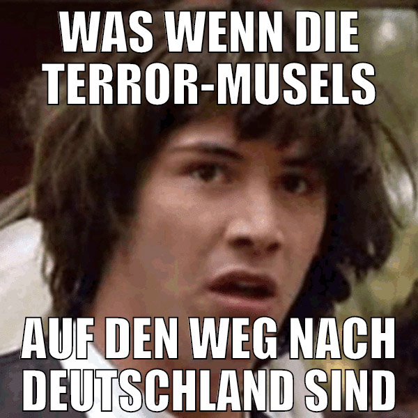 was wenn die terror-musels auf den weg nach deutsc