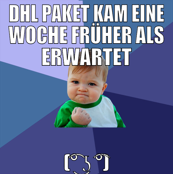 DHL paket kam eine woche früher als erwartet (͡° ͜