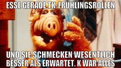 esse gerade tk-frühlingsrollen und sie schmecken w