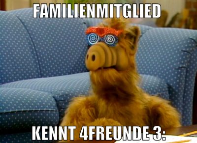 Familienmitglied  kennt 4freunde 3: