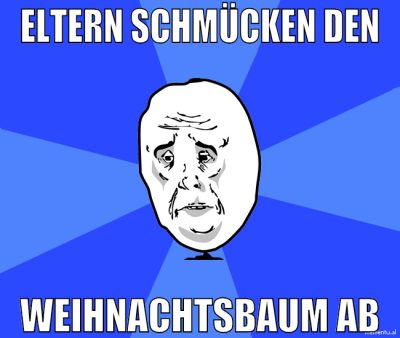 eltern schmücken den weihnachtsbaum ab