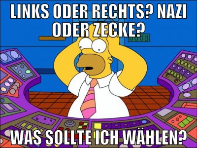 Links oder rechts? Nazi oder Zecke? Was sollte ich