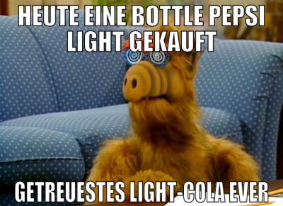 Heute eine Bottle Pepsi light gekauft Getreuestes