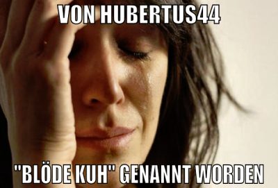 von hubertus44 "blöde kuh" genannt worden