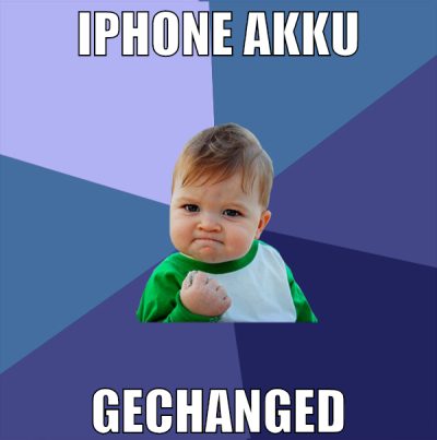 iphone akku gechanged