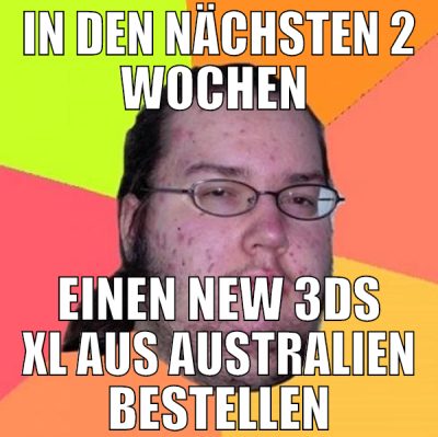 in den nächsten 2 wochen  einen new 3ds xl aus aus