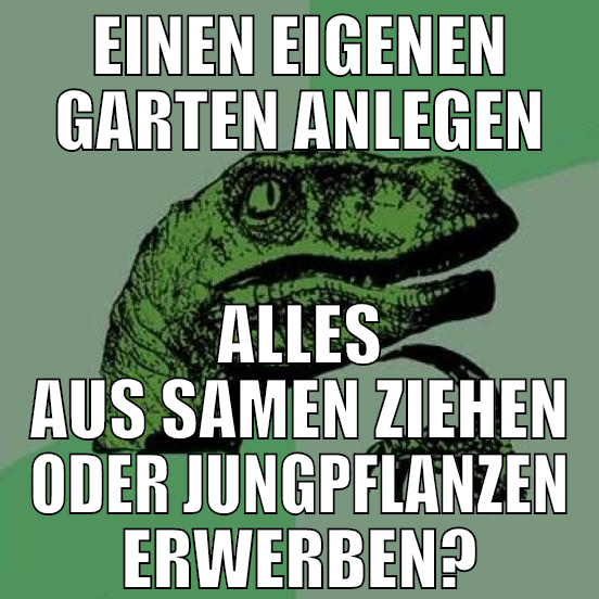 einen eigenen garten anlegen alles aus Samen ziehe