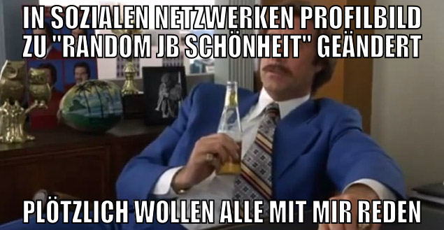 IN SOZIALEN NETZWERKEN PROFILBILD ZU "RANDOM JB SC