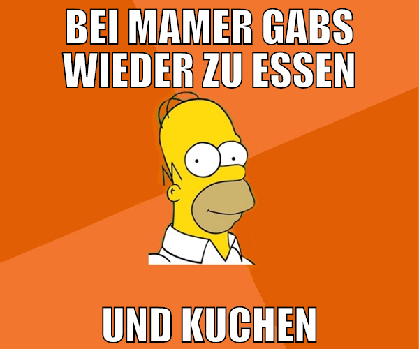 bei mamer gabs wieder zu essen und kuchen