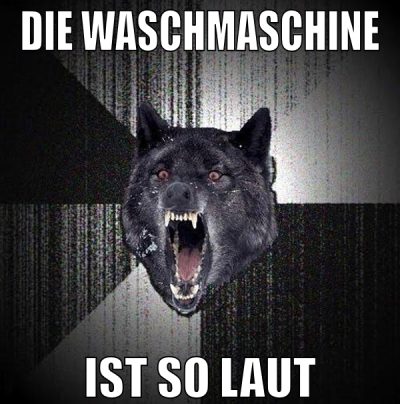 die waschmaschine ist so laut