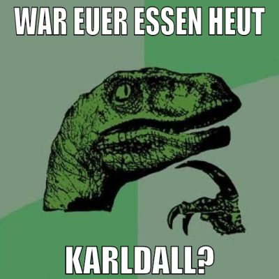 war euer essen heut karldall?