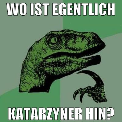 WO IST EGENTLICH KATARZYNER HIN?
