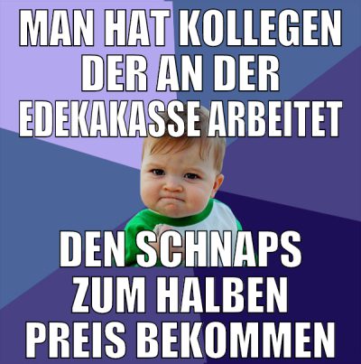 man hat kollegen der an der edekakasse arbeitet de