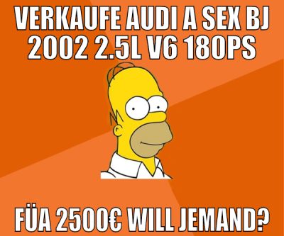 verkaufe audi a sex bj 2002 2.5l v6 180ps füa 2500