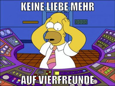 keine liebe mehr auf vierfreunde