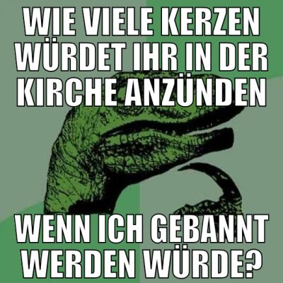 wie viele kerzen würdet ihr in der kirche anzünden
