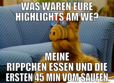 was waren eure highlights am WE? meine Rippchen es