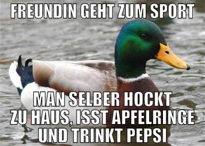 freundin geht zum sport man selber hockt zu haus,