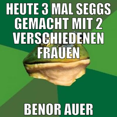 heute 3 mal seggs gemacht mit 2 verschiedenen frau