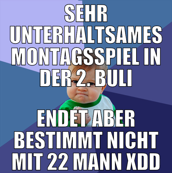 sehr unterhaltsames montagsspiel in der 2. buli en