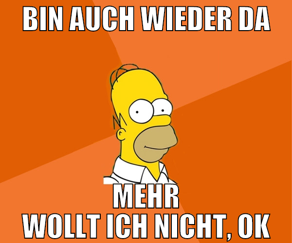 bin auch wieder da mehr wollt ich nicht, ok
