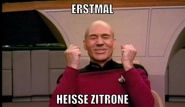 erstmal heiße zitrone