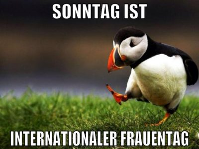sonntag ist internationaler frauentag