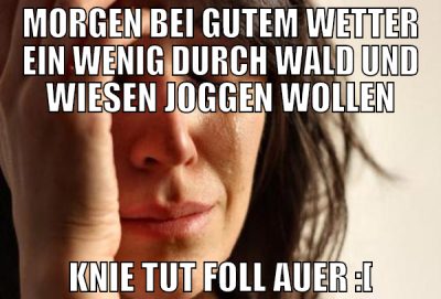 morgen bei gutem wetter ein wenig durch wald und w