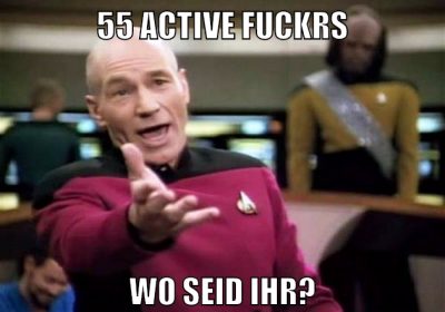 55 active fuckrs wo seid ihr?