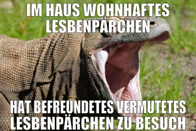 im Haus wohnhaftes Lesbenpärchen hat befreundetes