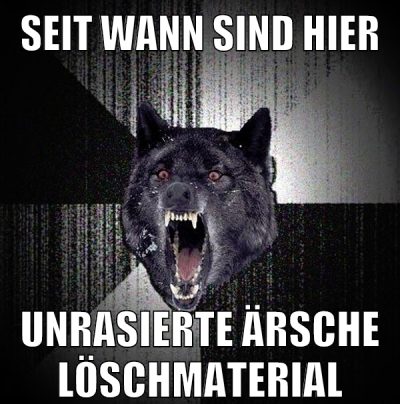 Seit wann sind hier unrasierte ärsche löschmaterial