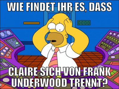 Wie findet ihr es, dass Claire sich von Frank unde