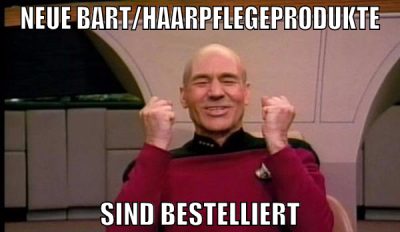 neue bart/haarpflegeprodukte sind bestelliert