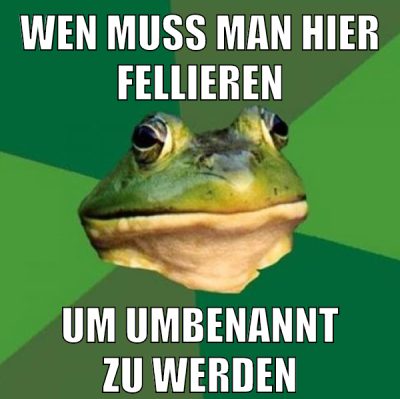wen muss man hier fellieren um umbenannt zu werden