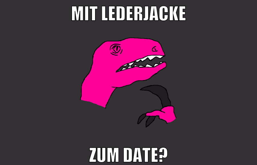 mit lederjacke zum date?