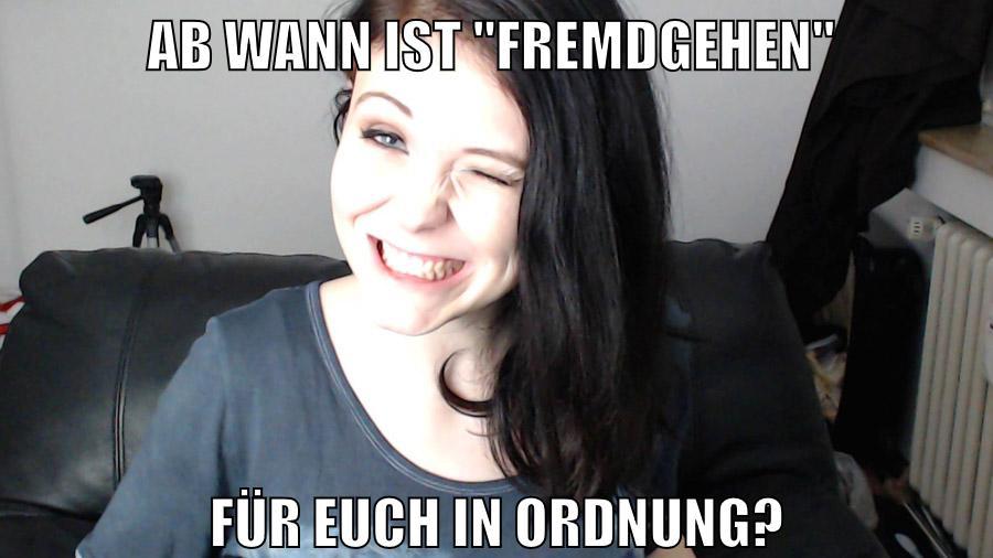 Ab wann ist "Fremdgehen" für euch in ordnung?