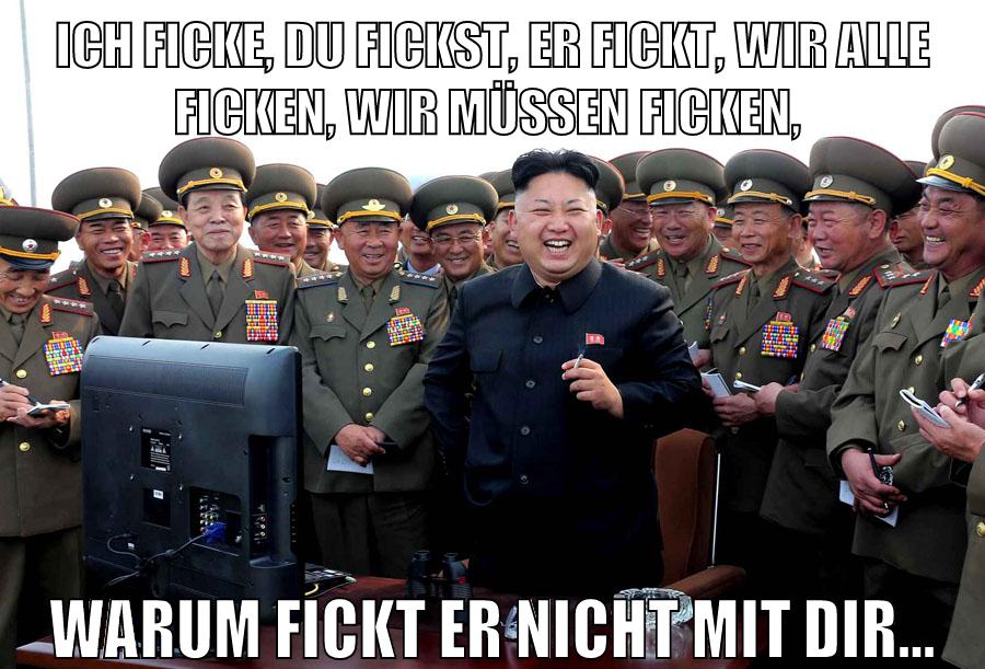 Ich ficke, du fickst, er fickt, wir alle ficken, wir müssen ficken, warum fickt er nicht mit dir…