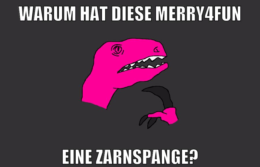 warum hat diese merry4fun eine zarnspange?