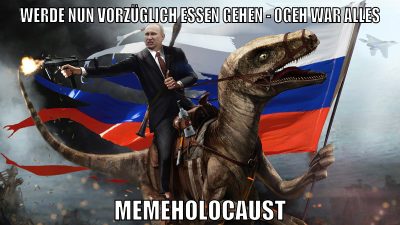 werde nun vorzüglich essen gehen - ogeh war alles memeholocaust