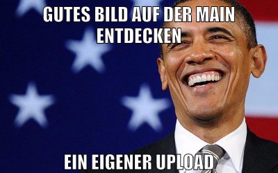 gutes bild auf der main entdecken ein eigener upload