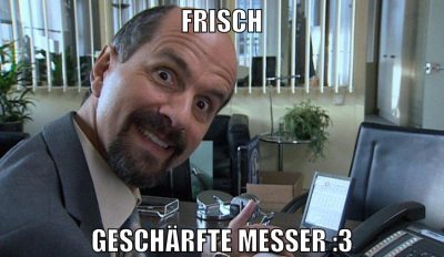 frisch geschärfte messer :3