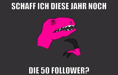 schaff ich diese jahr noch die 50 follower?