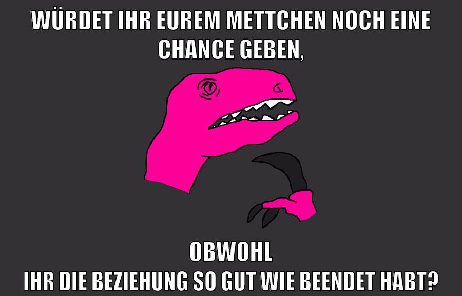 Würdet ihr eurem Mettchen noch eine Chance geben, obwohl ihr die Beziehung so gut wie beendet habt?