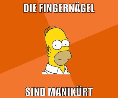 die fingernägel sind manikürt