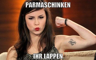Parmaschinken ihr lappen