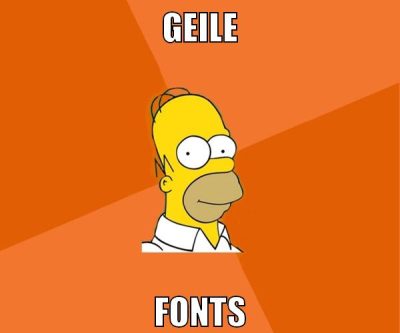 geile fonts