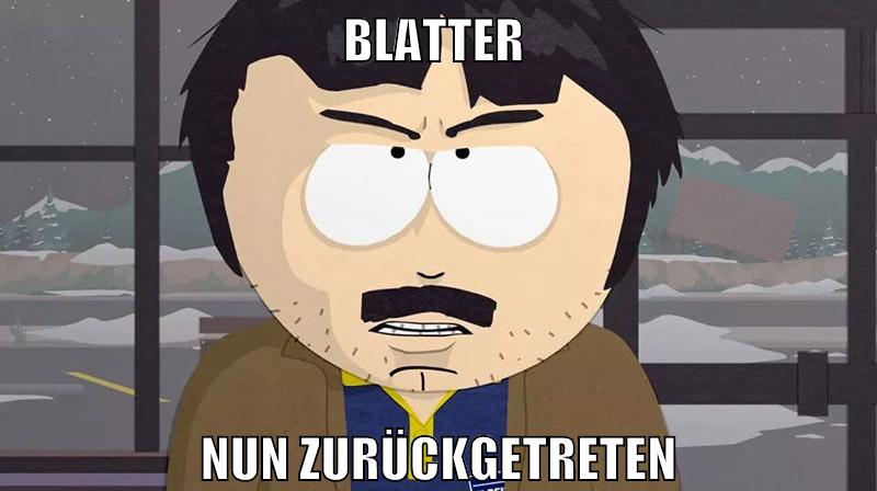 blatter nun zurückgetreten